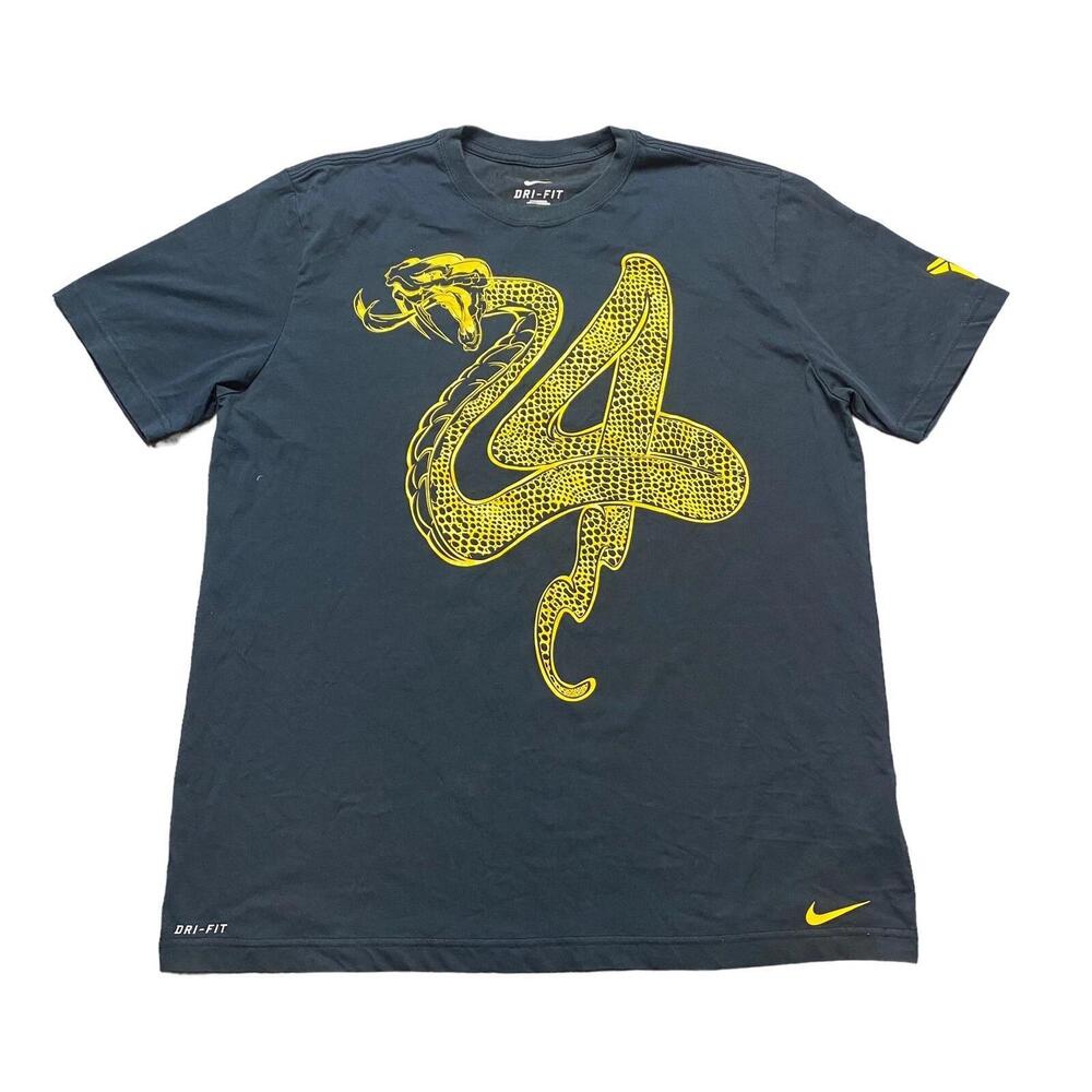 Los Angeles Lakers Kobe Bryant Dri-Fit Snake Black La 24 Mamba Nba Sz Xl